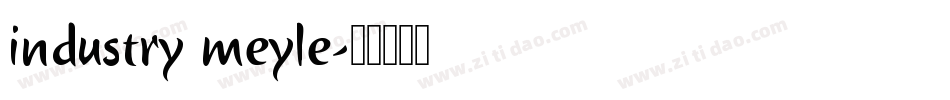 industry meyle字体转换